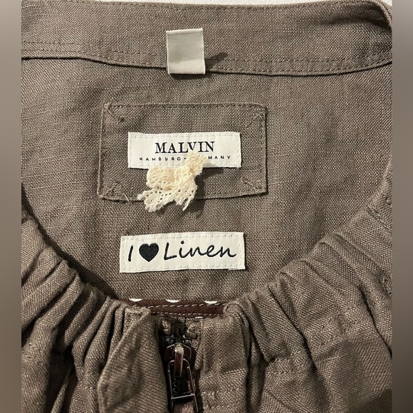 Khaki Linen Jacket - Picture 2 of 5